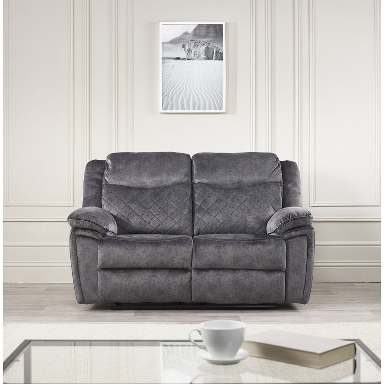 Latitude Run Kove 2 Seater Upholstered Reclining Sofa Wayfair.co.uk